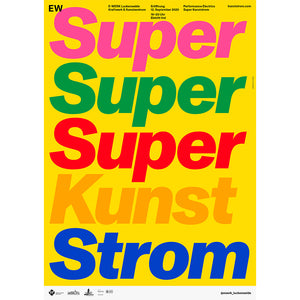 TRAFO / Super Kunststrom Poster 2-Sided (A2)